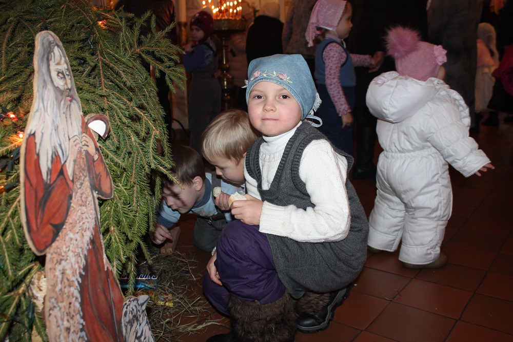 Рождественский детский праздник в Троицком храме на Репне